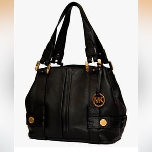 Michael Kors XL harness grab bag black  leather